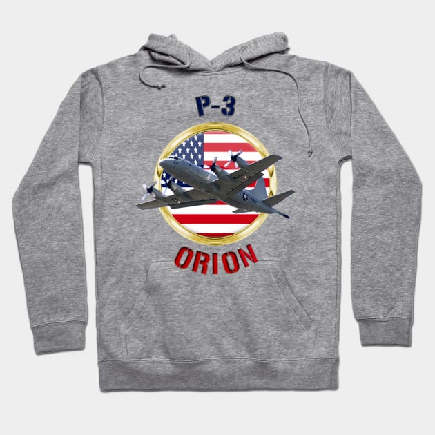 P-3 Orion USA Hoodie by MilMerchant